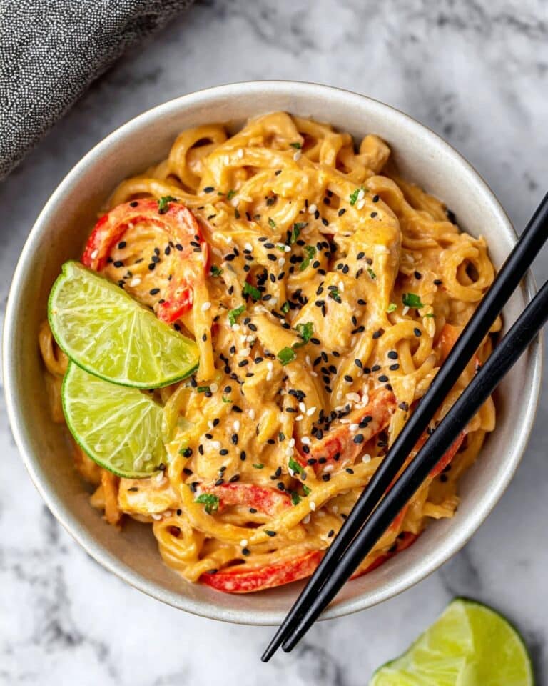 Thai Curry Noodles with Chicken and a Crazy Good Sauce Recipe