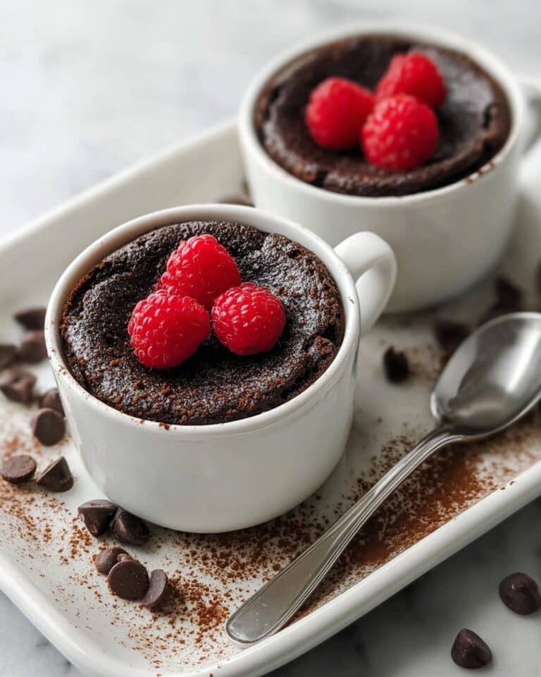 Gooey Chocolate Mug Cake for Two Recipe