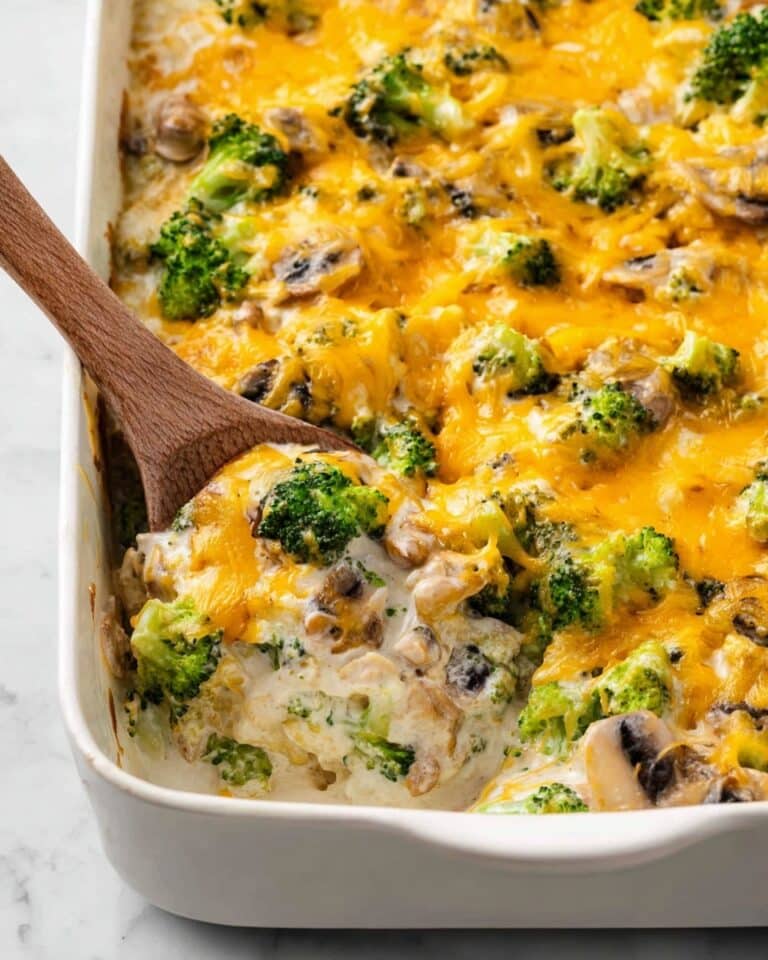 Creamy Chicken Broccoli Rice Bake Recipe
