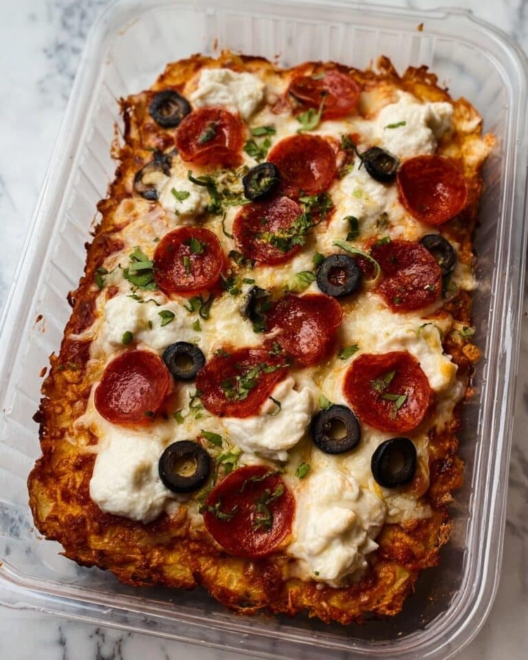 53g Protein Crustless Pizza Pie Recipe