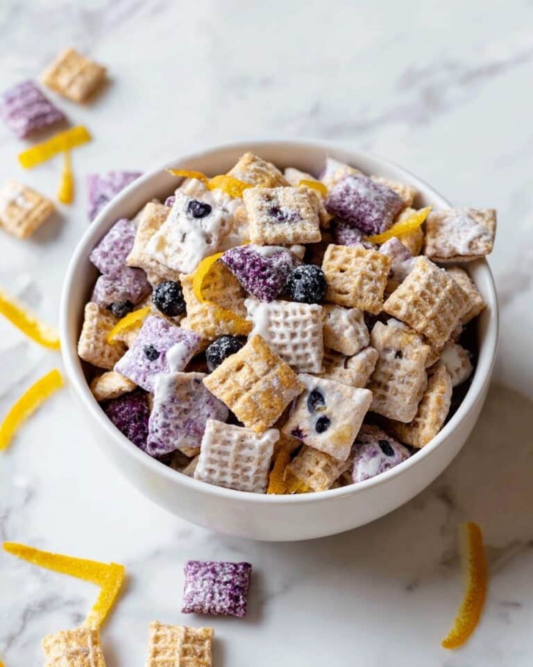 Blueberry Lemon Cheesecake Puppy Chow Recipe
