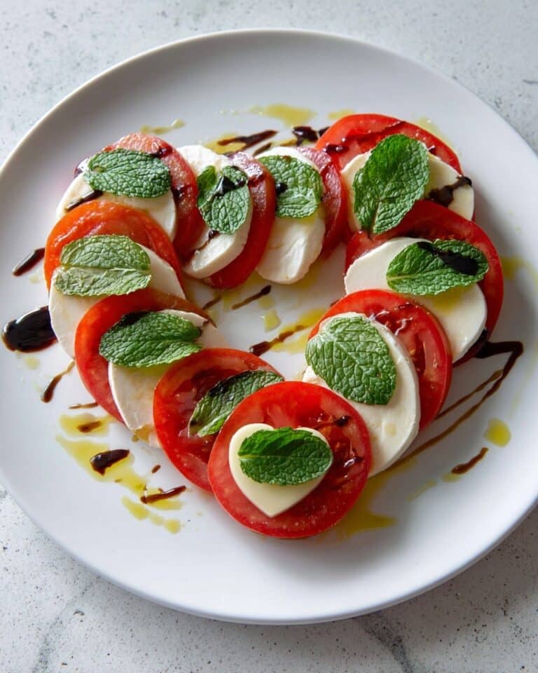 Heart Shaped Caprese Salad Recipe