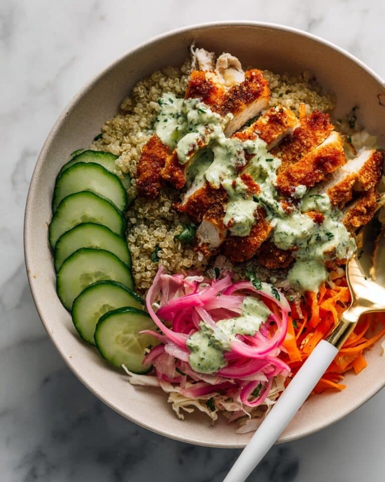 Crispy Chicken Tikka Bowls with Mint Sauce Recipe