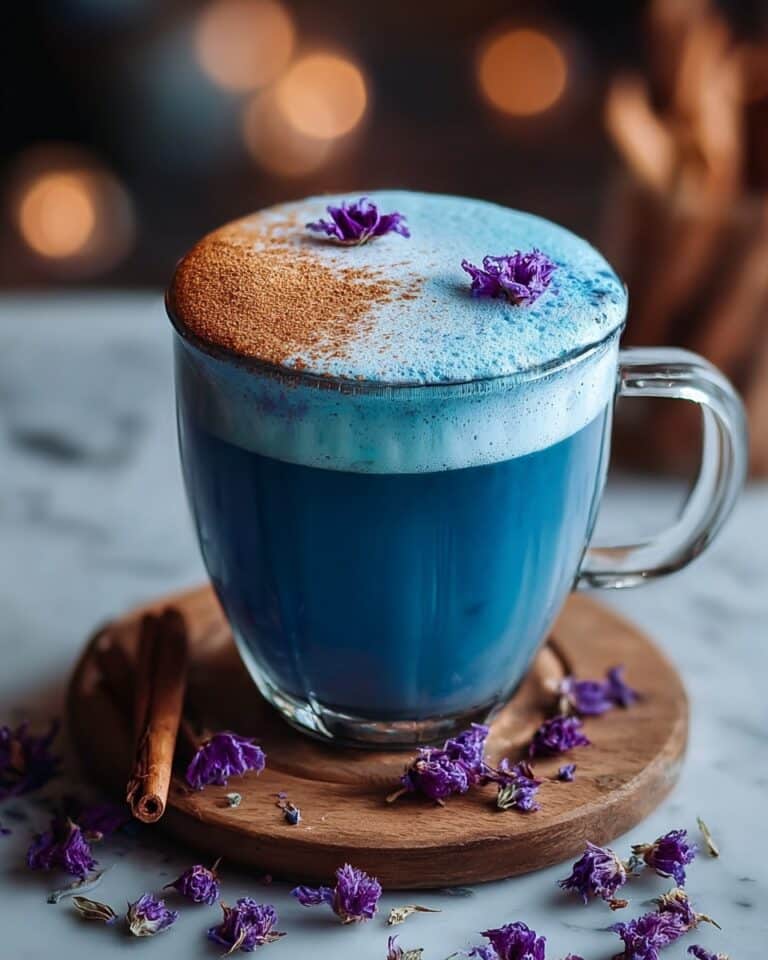 Moon Milk Tea with Butterfly Pea and Cinnamon Recipe