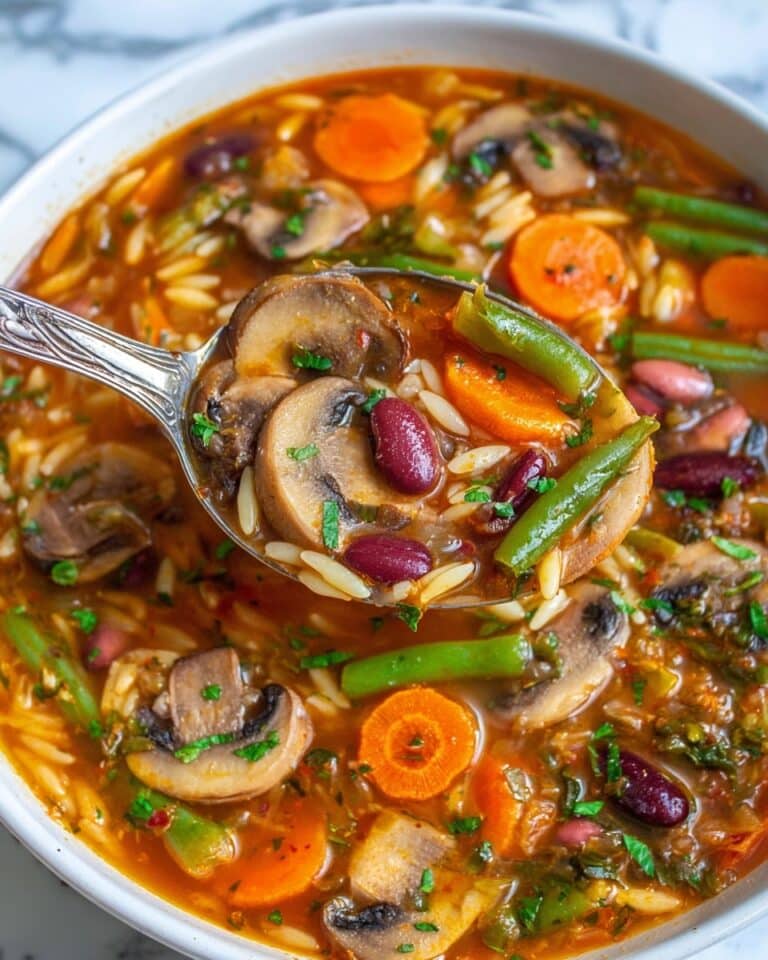 Three Bean Orzo Soup Recipe